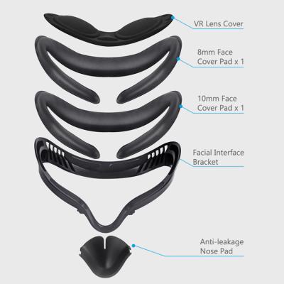 China Plastic 5 in 1 Anti-leak VR Facial Duct Interface Bracket Soft Face Cover Replacement Pad for Oculus Search 2 for sale