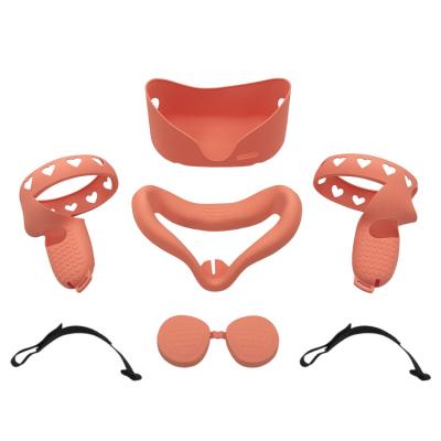 China Silicone VR Oculus Research 2 Silicone Cover Kit Set Combination For Quest 2 Controller Grips Cover Replacement for sale