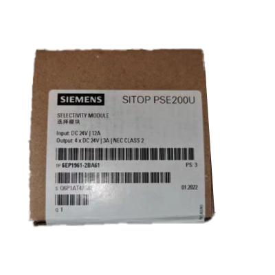 China SIEMENS	Sitop Selectivity Module PSE200U 3A NEC CLASS 2 6EP1961-2BA61 4 Channel for sale