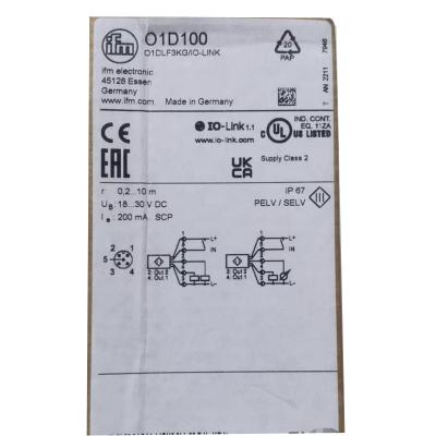 Cina Sensori fotoelettrici a distanza laser personalizzati IFM O1D100 O1DLF3KG/IO-LINK in vendita