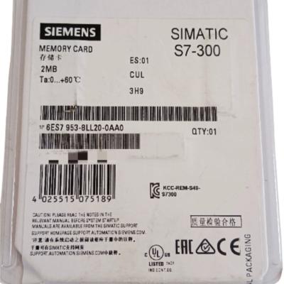 China SIEMENS 6ES7953-8LL20-0AA0 SIMATIC S7-300/C7/ET200  MICRO MEMORY CARD P. S7-300/C7/ET 200, 3.3 V NFLASH, 2 MBYTES NOTES for sale