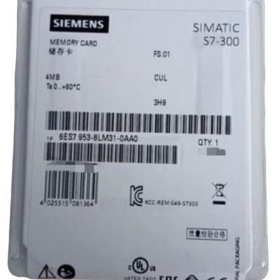 China SIEMENS 6ES7953-8LM31-0AA0 SIMATIC S7-300/C7/ET200 MICRO MEMORY CARD FOR S7-300/C7/ET 200, 3, 3V NFLASH, 4 MB for sale