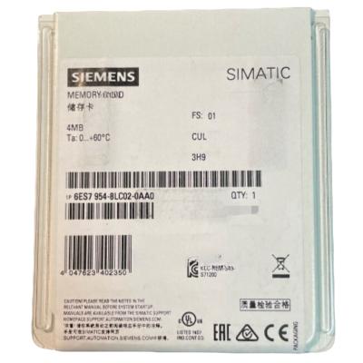 China SIEMENS 6ES7954-8LC02-0AA0 SIMATIC S7-1200 MEMORY CARD FOR S7-1X 00 CPU/SINAMICS, 3, 3 V FLASH, 4 MB for sale