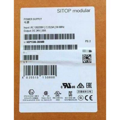 China SIEMENS 6EP1336-3BA00 SITOP MODULAR 20 A STABILIZED POWER SUPPLY INPUT: 120/230 V AC OUTPUT: 24 V DC/20 A for sale