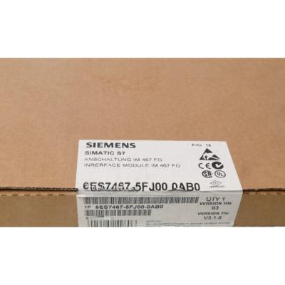 Κίνα SIEMENS 6ES7467-5FJ00-0AB0 SIMATIC S7-400, INTERFACE IM467 FO PROFIBUS-DP MASTER INTERFACE για τη σύνδεση συσκευών πεδίου σύμφωνα με το πρότυπο PROFIBUS-DP, μπορεί να χρησιμοποιηθεί στο S7-400 προς πώληση