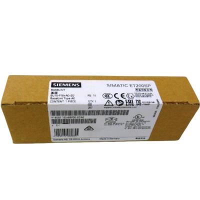 China SIEMENS 6ES7193-6BP00-0DA0 SIMATIC ET 200SP, BASEUNIT BU15-P16+A0+2D, BU TYPE A0, PUSH-IN TERMINALS, WITHOUT AUX. TERMINALS, NEW LOAD GROUP, WXH: 15X 117 MM for sale