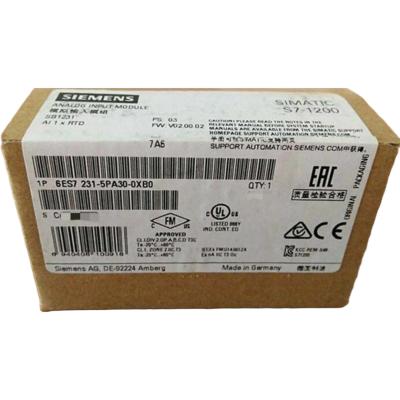 China SIEMENS 6ES7231-5PA30-0XB0 SIMATIC S7-1200, ANALOG INPUT, SB 1231RTD, 1 AI RTD, PT100 AND PT1000 for sale