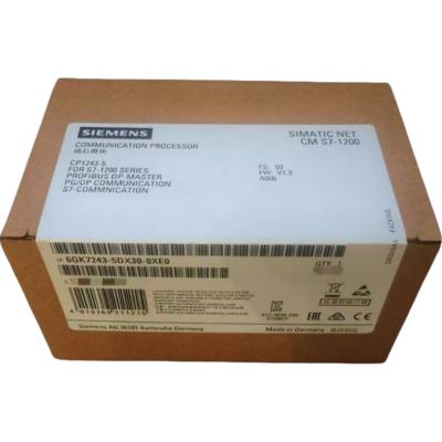 Cina SIEMENS 6GK7243-5DX30-0XE0 COMMUNICATIONS MODULE CM 1243-5 per la connessione di SIMATIC S7-1200 a PROFIBUS come DP MASTER MODULE; PG/OP COMMUNICATION; S7 COMMUNICATION. in vendita