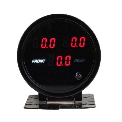 China 7 Color LED Digital Display Tension Meter Car Air Pressure Gauges For Custom Car 52mm Suspension for sale