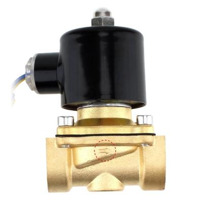 China 2W160-15 Way 2W160-15 Direct Acting 2/2 Inch Automatic Control 1/2 Body Brass Water Solenoid Valve for sale