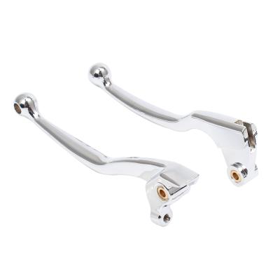 China Motorcycle 1 Pair Left And Right Chrome Clutch Brake Levers For Yamaha Drag Star XVS400 650 For YamahaMaterial for sale