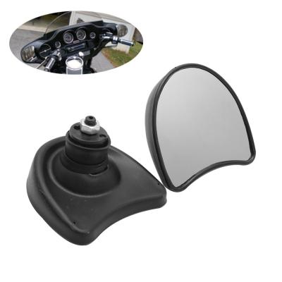 China ABS Motorcycle Black Fairing Cowl Mount Rear View Side Mirrors Fit For Harley Touring Electra Glide Street Glide 1996-2013 for sale