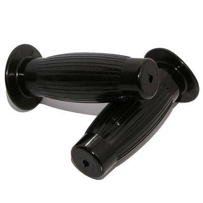 China 7/8 Motorcycle Vintage Plastic Black Handlebar Grip For Honda Harley Suzuki Yamaha Kawasaki for sale