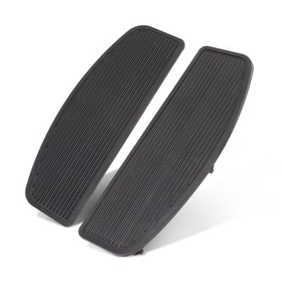 China Motorcycle Front Rider Driver Rider Boards Rubber Foot Boards Inserts For Harley Touring Electra Glide Road King Softail Fat Boy for sale