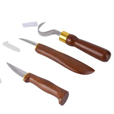 China New Design Black Walnut Wood Chisel For Wood Spoon Carving Wood Carving Tools for sale