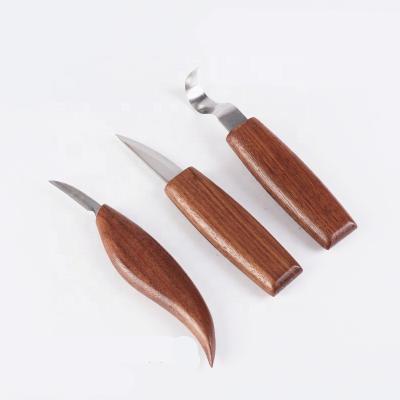 China 3pcs Hook Non-variable Knife For Wood Spoon Carving Hand Craft Wood Spoon Carving Tool Kit for sale