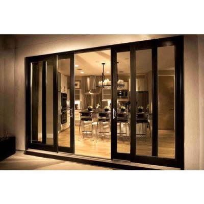 China Break Sliding Door Modern Thermal Aluminum Sliding Door Double Tempered Glass for sale