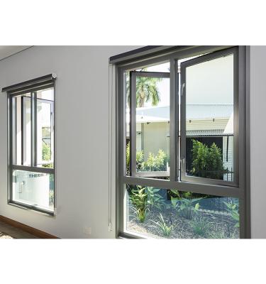 China Screen Magnetic Broken Bridge Aluminum Doors And Windows Casement Aluminum Window Small Aluminum Windows for sale