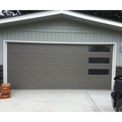 China Custom modern glass door modern style garage panel automatic factory garage glass door for sale