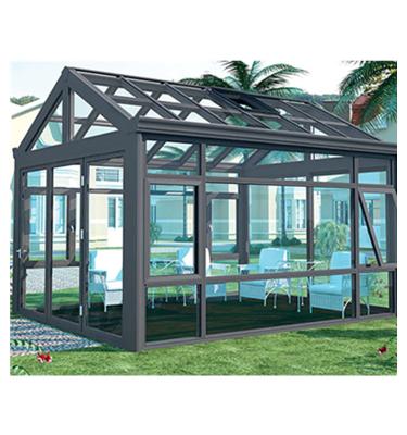 China Contemporary Aluminum Portable Solarium Sunroom Glass Patio Roof Retractable Sun Room for sale