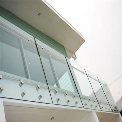 China SS316 Contemporary Exterior Glass Balustrade Balustrade Standoff Pins Frames Glass Fencing Cost Per Foot for sale