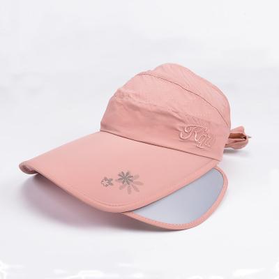 China High Quality Outdoor Picture Printing Wide Brim Women's Breathable Sun Visor Sun Hats for sale