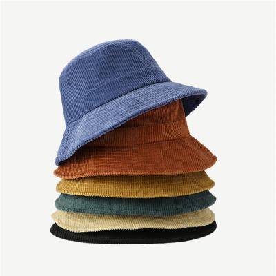 China Breathable High Quality Wholesale Fashion Comfort Winter Corduroy Empty Custom Bucket Hat for sale