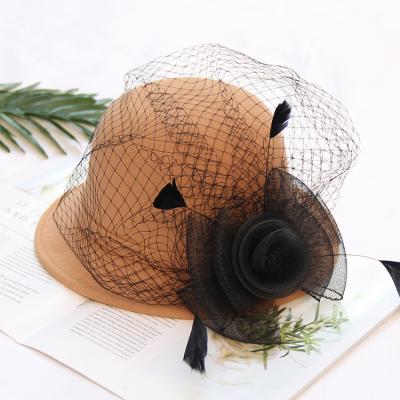 China Classic Design Women's Picture Fashion News Party Felt Fedora Hats Wholesale for sale