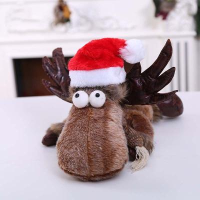 China Wholesale Cheap Custom Christamas Decoration Party Decoration Plush Pom Pom Hats Pet Christmas Hat for sale