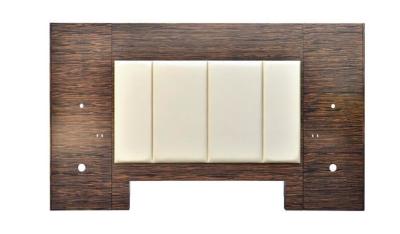 Κίνα Δίδυμη Headboards 50% ύφους ξενοδοχείων κρεβατιών γυαλάδα για την κρεβατοκάμαρα, φυσικό χρώμα προς πώληση