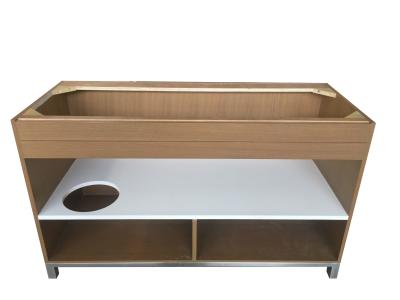 China Metal Base Solid Oak Vanity Units For Bathrooms , Custom Bathroom Vanities for sale