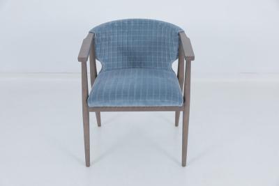 China Vintage Hospitality Eetstoelen Eiken Blauwe Armstoel Te koop