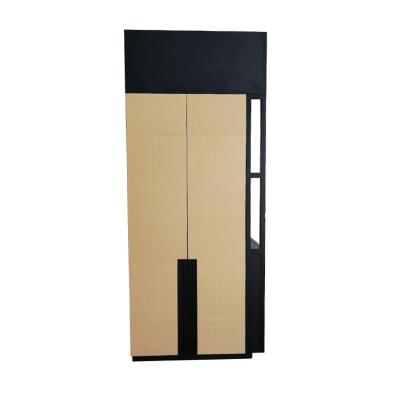 China Modern Design Bedroom Hotel Wardrobe Furniture Solid Wood And Metal base for sale