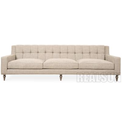 China American Style Living Room Sofa Featuring Button Tufted Seat Back With Comfortable Deep Seat for sale