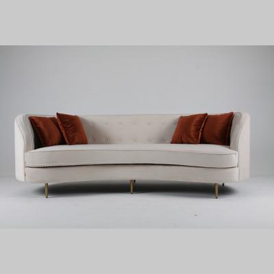 China Indoor Furniture Living Room Curved Sofa Unfolded Modern Fashion for sale