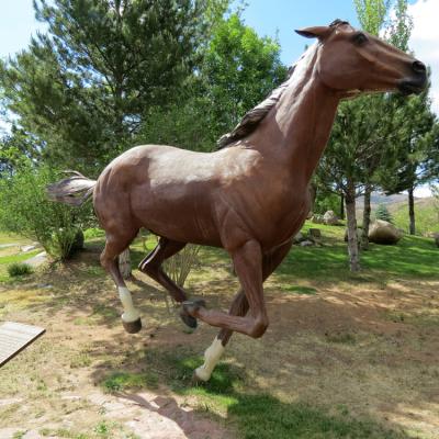 China China Modern Animal Sculpture Metal Life Size Bronze Horse Stock Garden Sculpture for sale