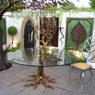 China China Outdoor Metal Table Bronze Garden Tree Sculpture For Sale for sale