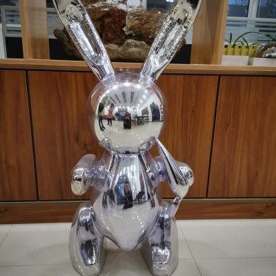 China China Modern Garden Cast Iron Stainless Steel Animal Sculpture For Rabbit for sale