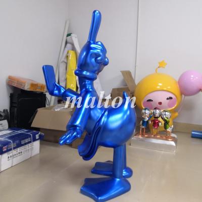 China Custom Factory Made High Quality Fiberglass Resin Duck Sculptures From Europe for sale