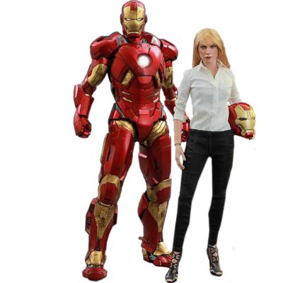 China Life Size China Fiberglass Stock Figure Iron Man For Shopping Mall Decoration for sale