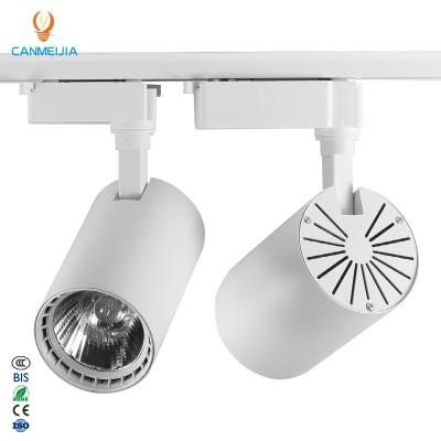 China Modern cafe led track light housing shop light matrix cast 48V magnet led recessed magnetic track rail track light spot for sale