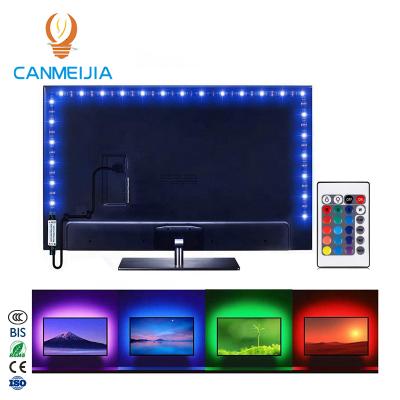 China Residential 2M 3M 5M RGB led strip 5V cable led strips/digital led strip/TV led strips, led tv back light backlight strip, led back light 5m tape for sale