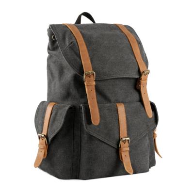 China Durable Anti-theft Canvas Backpack Senior Students School Bag For Men for sale