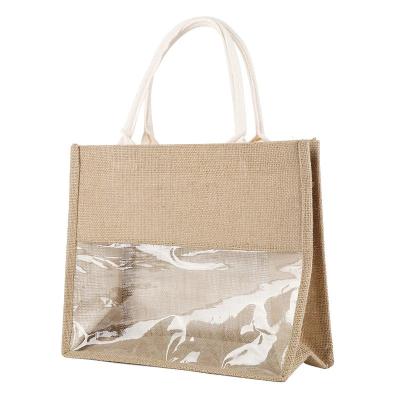 China Handbag Beach Bag Large Capacity Eco-Rriendly Handled Outdoor Foldable Shopping Bag for sale