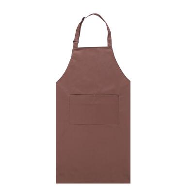 China Kitchen Cleaning Working Latest Design Center Pocket Custom 100% Cotton Free 100% Cotton 1 Piece Kitchen Apron For Women for sale