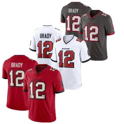 China Men's 2022 Tampa Bay Tom Brady #12 Breathable Singlets Stitched VP Limited Football Jersey Wholesale - Red/White for sale