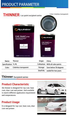 China Normal Automotive Paint Thinner ISO9001 Transparent Coating Lacquer for sale