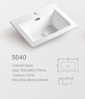 China Modern 5040 Cabinet Wash Basin Bathroom Sinks Slim Edge Lavobo Toilets for sale