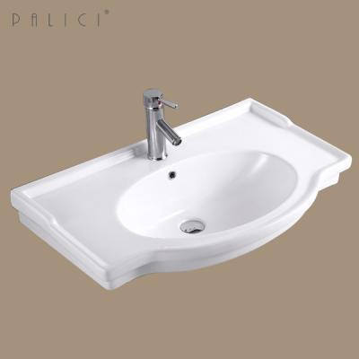 China Easy Clean Bathroom Cabinet Basin Sink Sink Lavobo Ceramic Toilet for sale