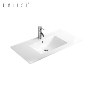 China Modern Wholesale Rectangular Desgin Cabinet Wash Basin Sink Lavobo Good Toilet for sale